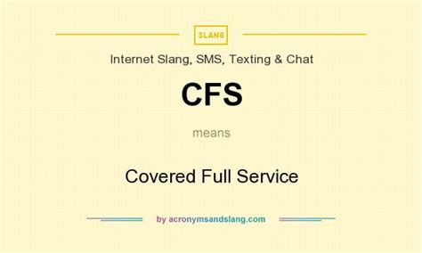 cfs sex meaning|CFS Abbreviation Meaning